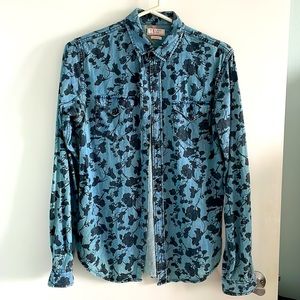 Zara denim button up